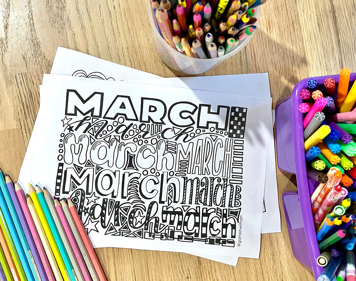 Colouring Pages - Months of the Year