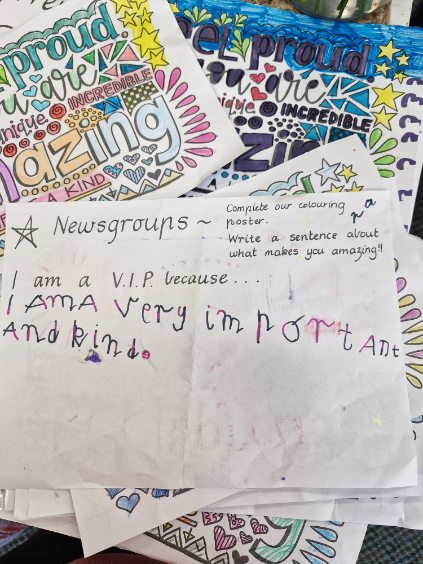 Colouring Page - Feel Proud