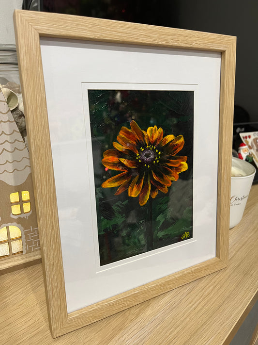 Treasure Flower - Framed Original Painting