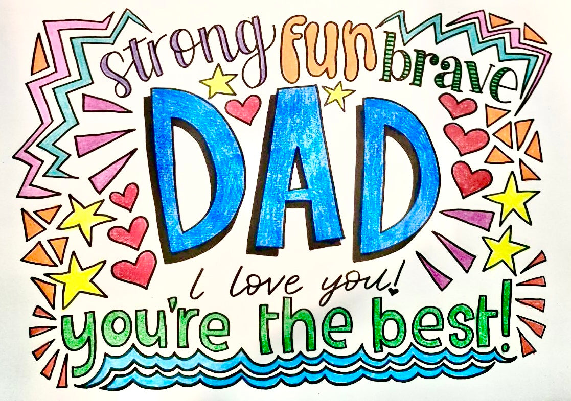 Colouring Page - Father's Day!