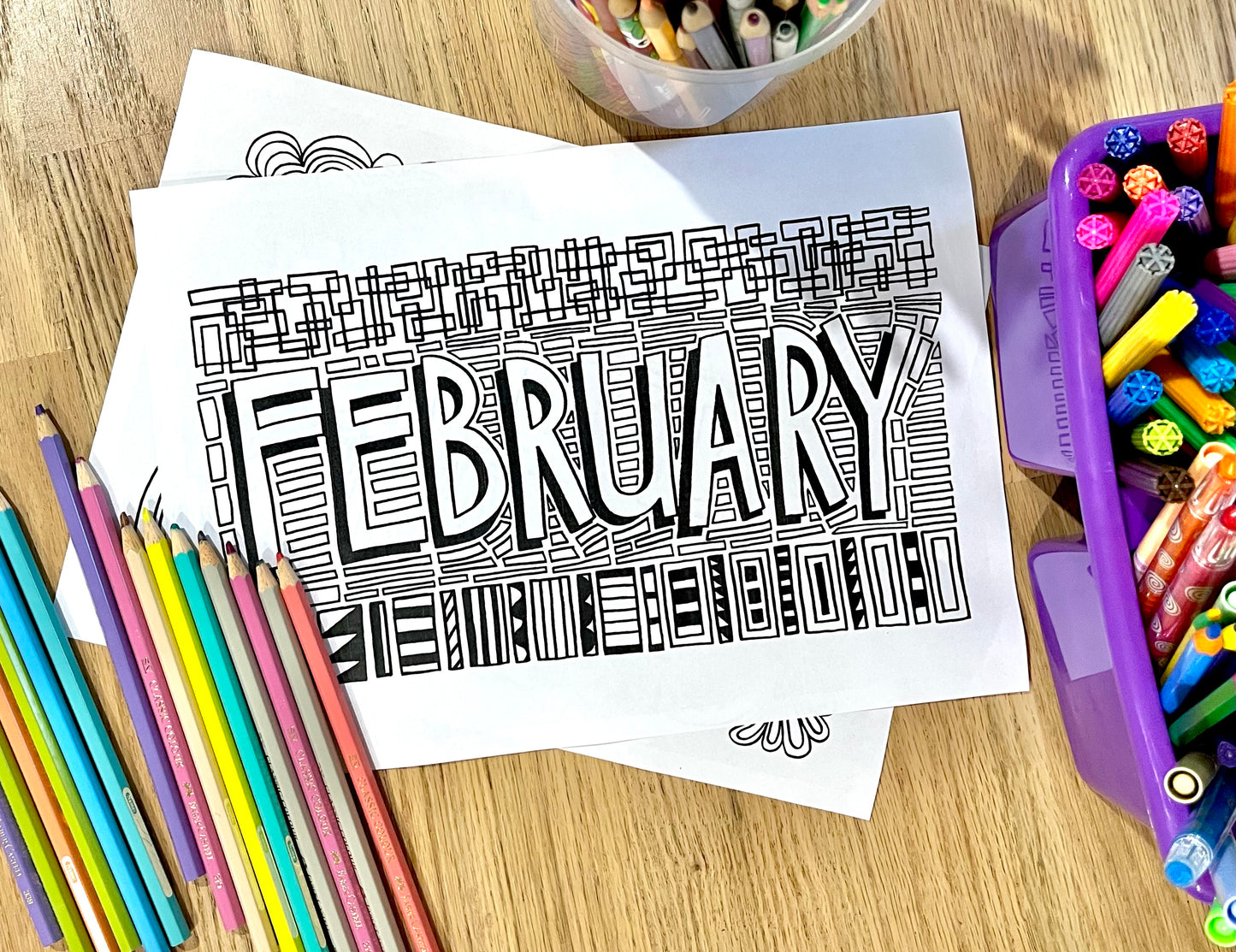 Colouring Pages - Months of the Year