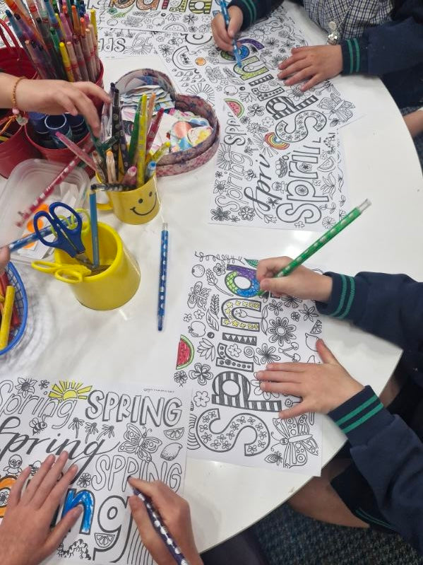 Colouring pages - Spring!