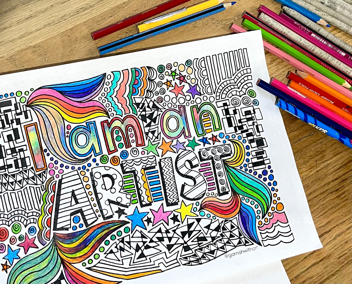 Colouring Page - Artist!