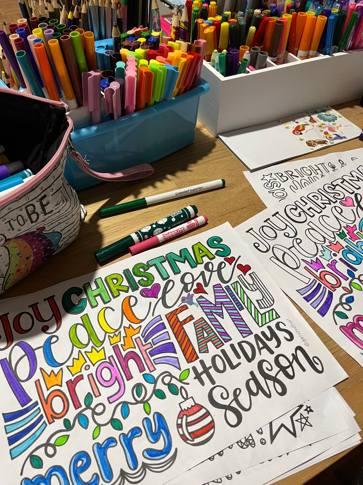 Colouring Pages - CHRISTMAS Pack!!