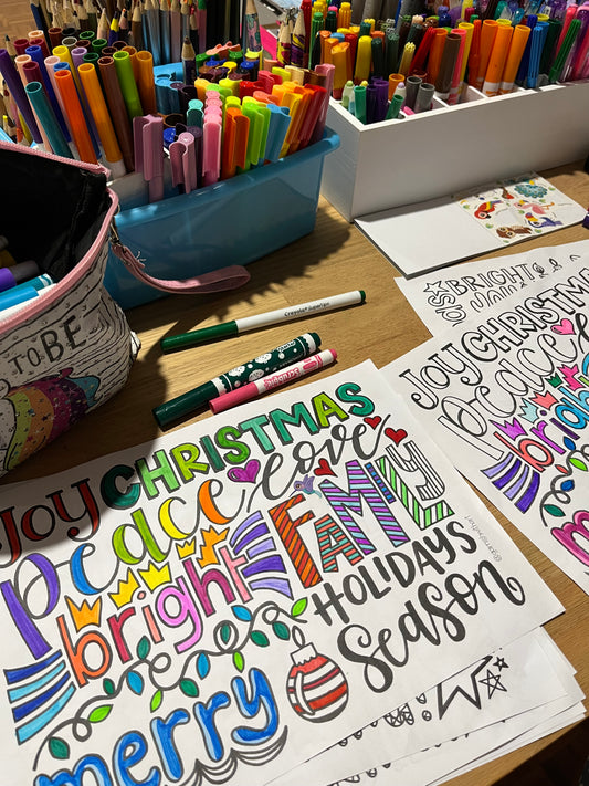 Colouring Pages - CHRISTMAS Pack!!
