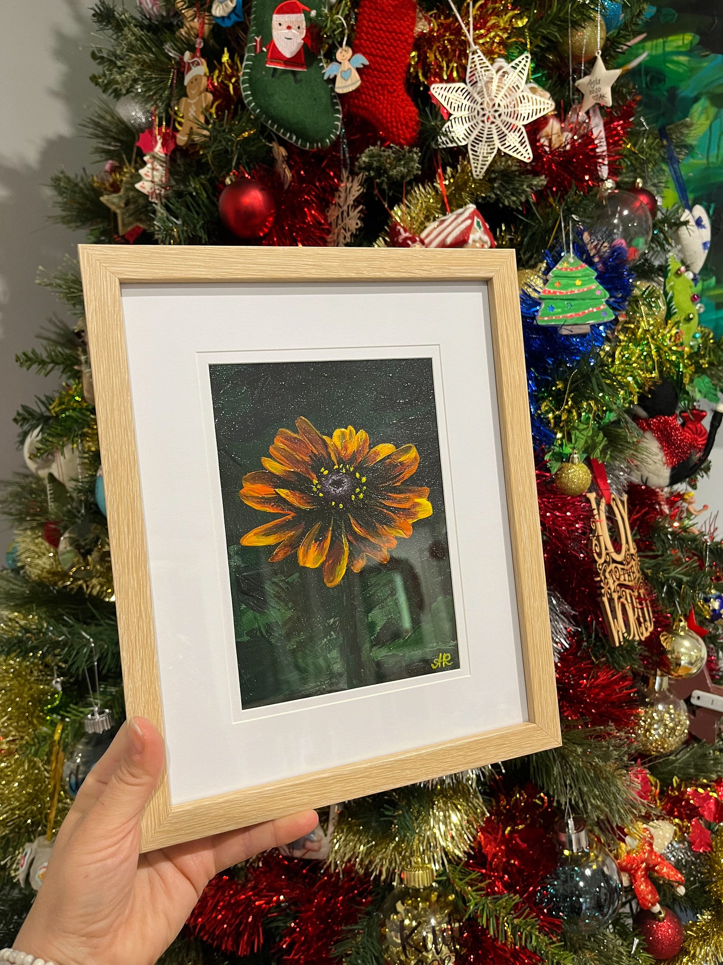 Treasure Flower - Framed Original Painting