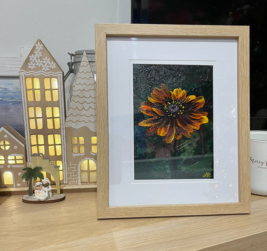 Treasure Flower - Framed Original Painting