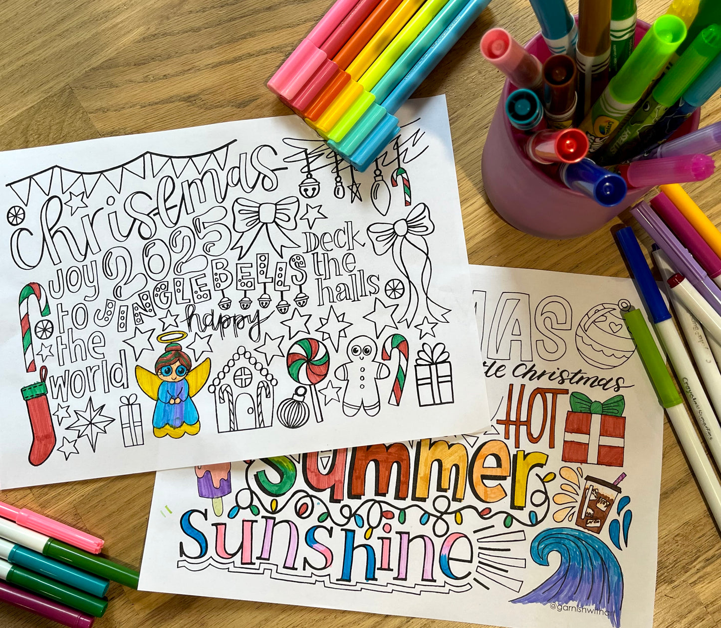 Colouring Pages - NEW CHRISTMAS! - 2025