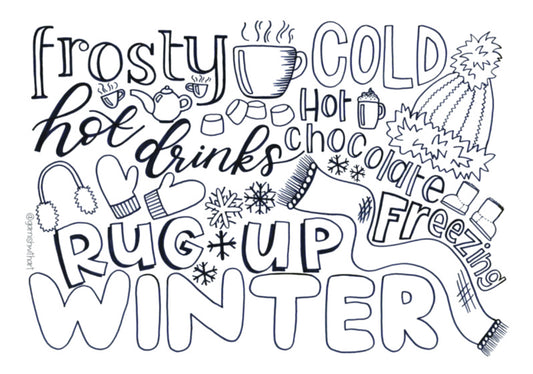 Colouring Page - Winter