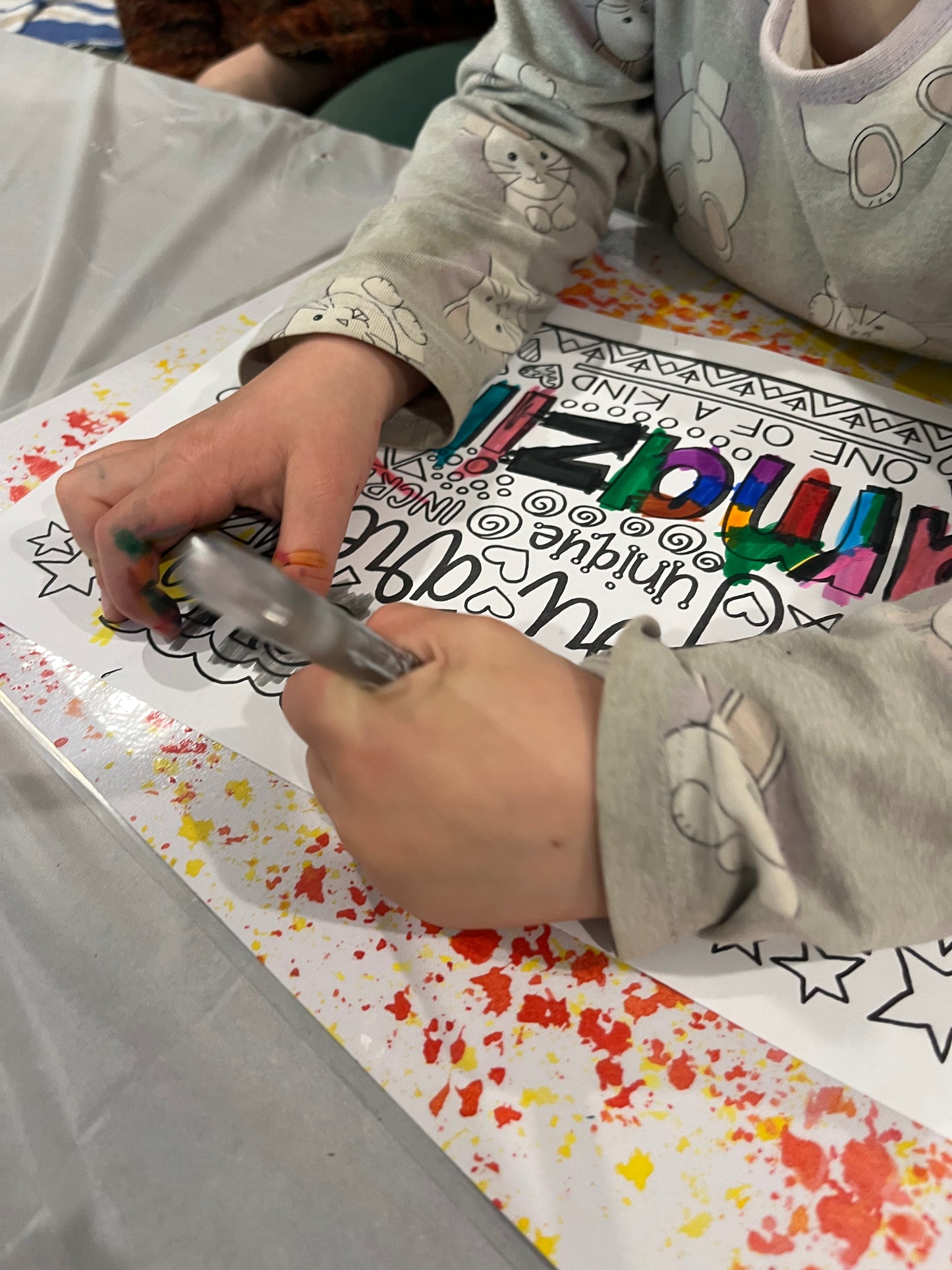 Colouring Page - Feel Proud