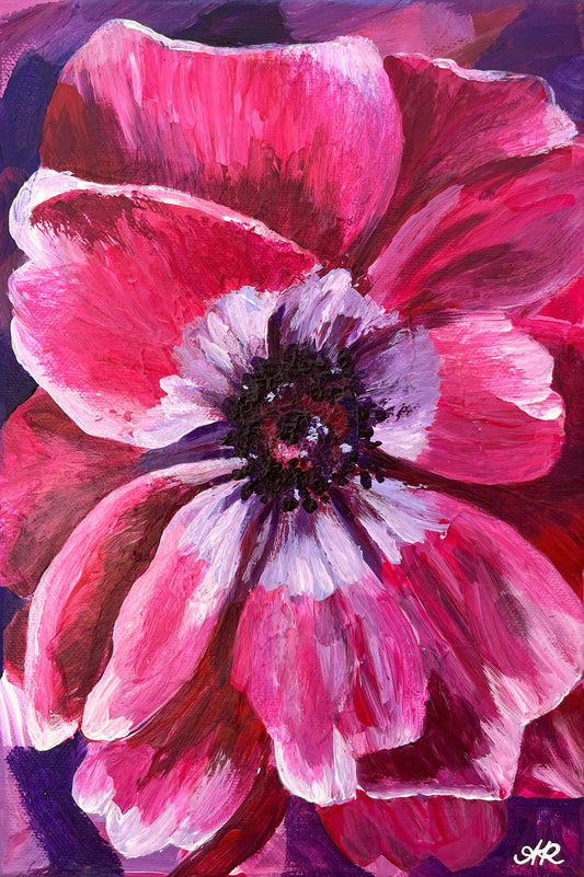 Mini Canvas - Poppy Pink
